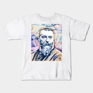 Jean-Baptiste Alphonse Karr Portrait | Jean-Baptiste Alphonse Karr Artwork 12 Kids T-Shirt